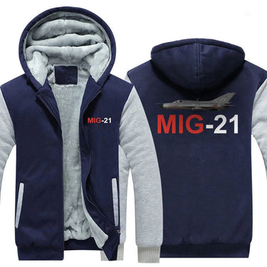 M I G 2 1 DESIGNED ZIPPER SWEATER THE AV8R
